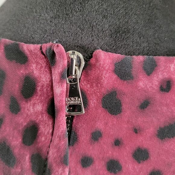 DOLCE & GABBANA signature silk leopard mini dress size 4-6 40-42 - Picture 7 of 14